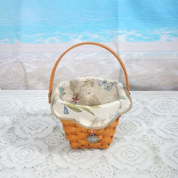 Longaberger Basket Horizon of Hope 2001 with Liner and Protector - Picture 1 of 6